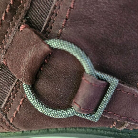 Clarks Collection Hearth Faye Burgundy Suede Zip Closure Booties Size 10W - Picture 10 of 14